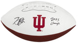 Kaelon Black Signed Indiana Hoosiers Logo Brands White Logo Football w/2025 Champs