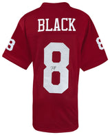Kaelon Black Signed Red Custom College Football Jersey