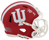 Kaelon Black Signed Indiana Hoosiers Riddell Speed Mini Helmet