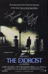 Linda Blair Signed The Exorcist 11x17 Movie Poster w/Sweet Dreams (In Silver)