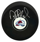 Rob Blake Signed Colorado Avalanche Logo Hockey Puck