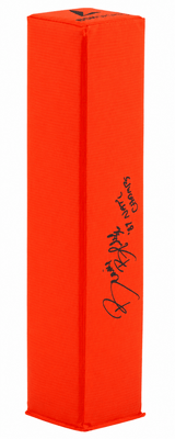 Bennie Blades Signed BSN Orange Football Endzone Pylon w/87 Nat'l Champs