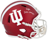 Kaelon Black Signed Indiana Hoosiers Riddell Full Size Speed Replica Helmet w/2025 Champs
