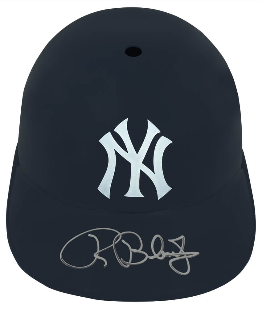 Ron Blomberg Signed New York Yankees Replica Souvenir Batting Helmet