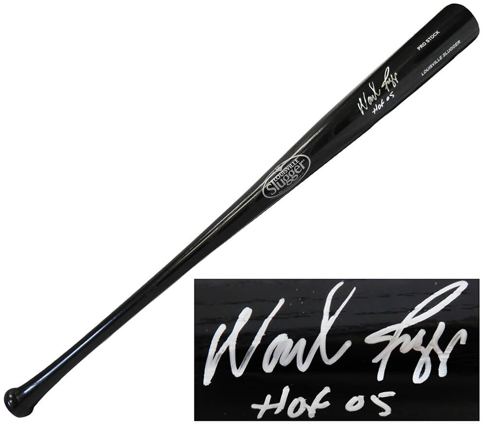 Wade Boggs Signed Louisville Slugger Black Baseball Bat w/HOF'05