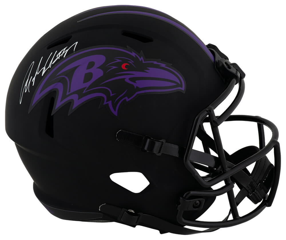 Anquan Boldin Signed Baltimore Ravens Eclipse Riddell Full Size Speed Replica Helmet
