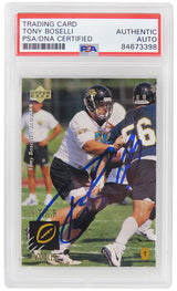 Tony Boselli Signed Jacksonville Jaguars 1995 Upper Deck Football Rookie Card #2 - (PSA/DNA Encapsulated)