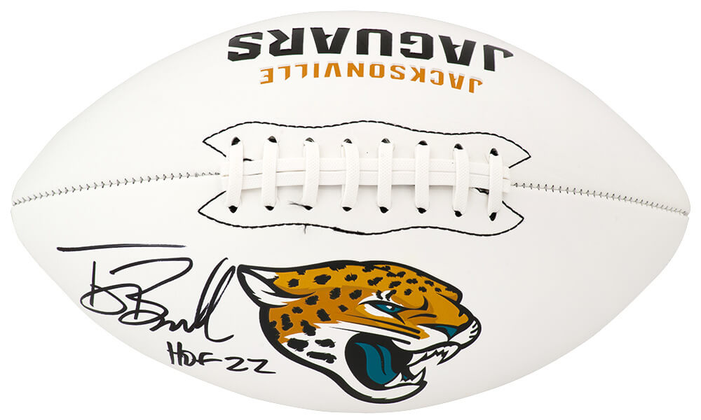 Tony Boselli Signed Jacksonville Jaguars Franklin White Logo Football w/HOF'22