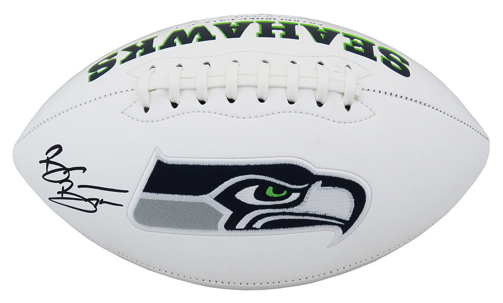 Brian Bosworth Signed Seattle Seahawks White Logo Football
