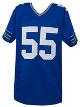 Brian Bosworth Signed Blue Throwback Custom Football Jersey