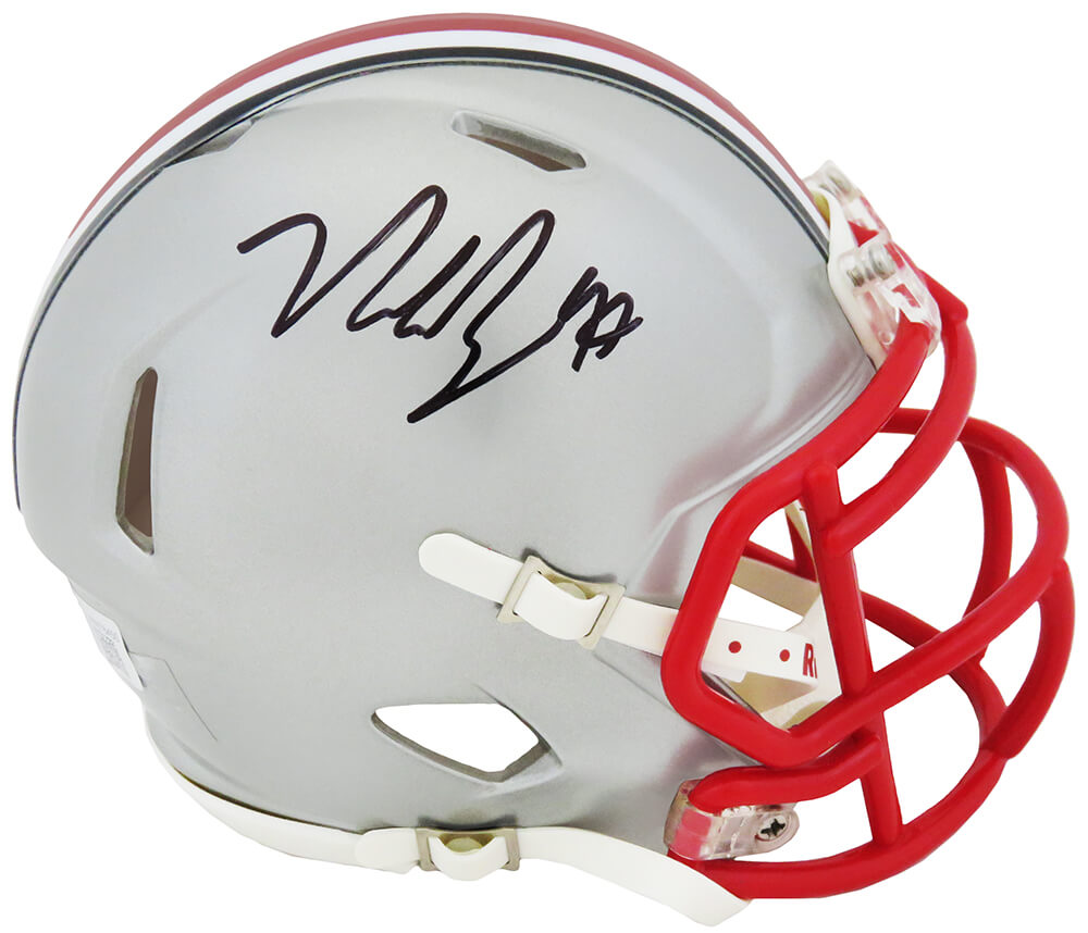 Nick Bosa Signed Ohio State Buckeyes FLASH Riddell Speed Mini Helmet (Beckett)