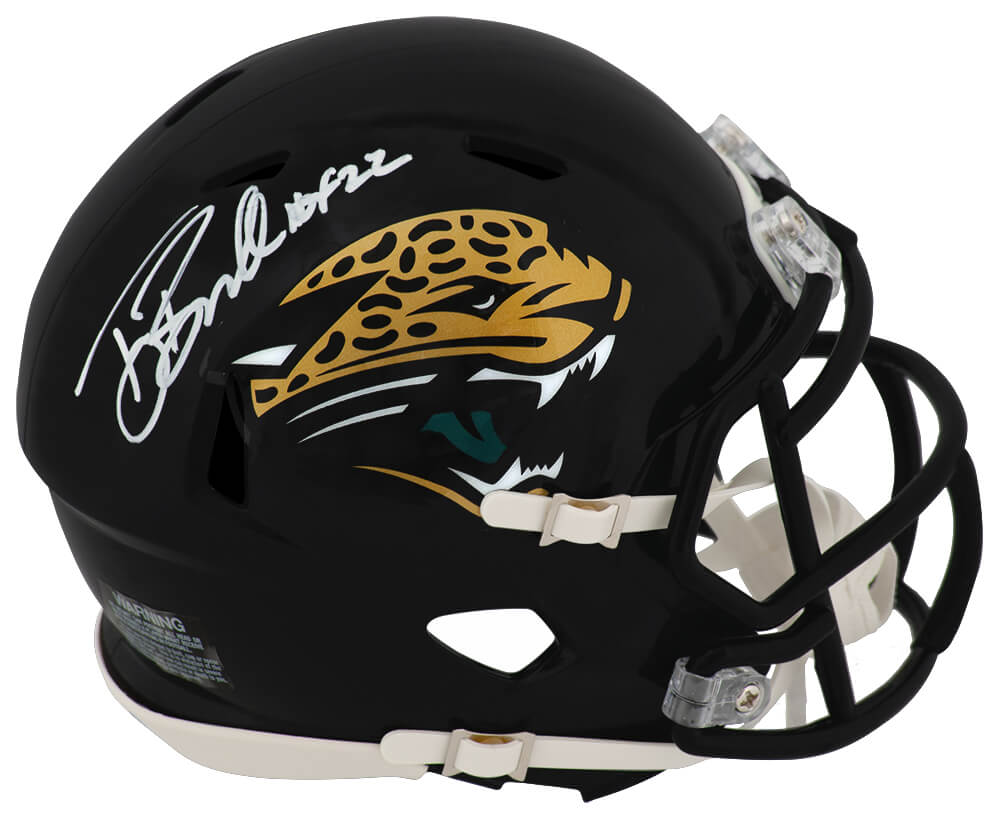 Tony Boselli Signed Jacksonville Jaguars Throwback Riddell Speed Mini Helmet w/HOF'22