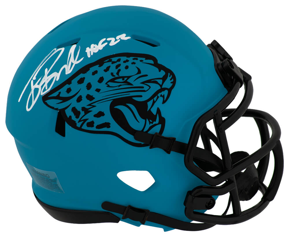 Tony Boselli Signed Jacksonville Jaguars RAVE Riddell Speed Mini Helmet w/HOF'22