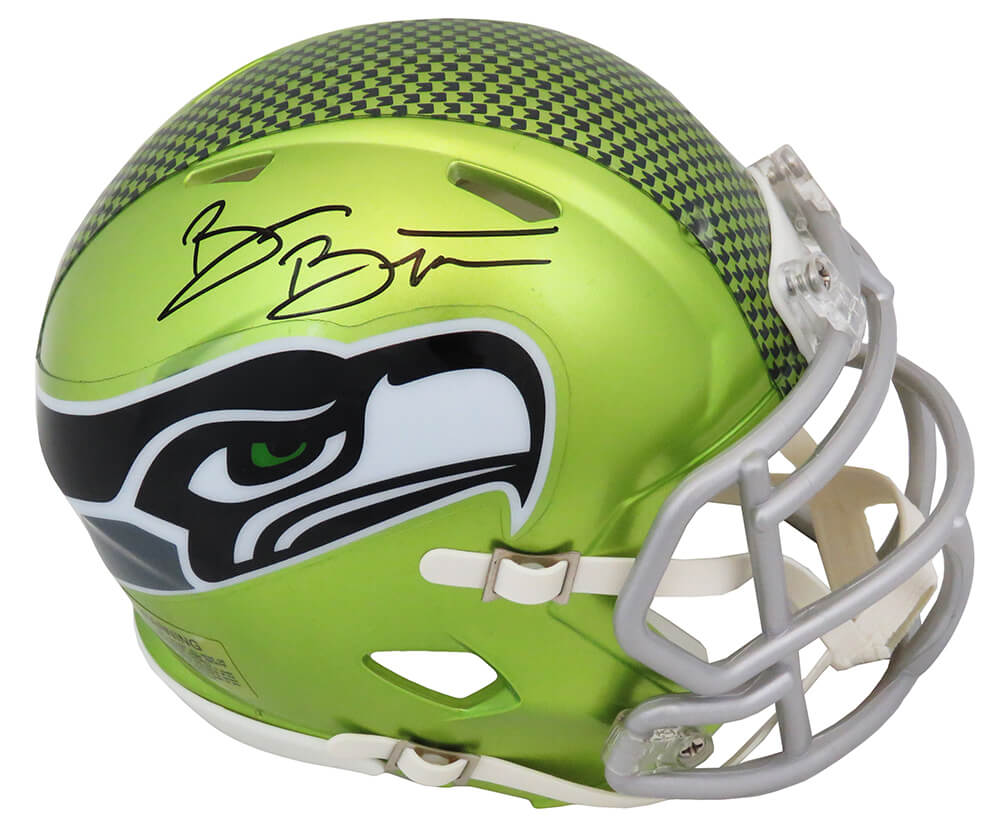 Brian Bosworth Signed Seattle Seahawks FLASH Riddell Speed Mini Helmet