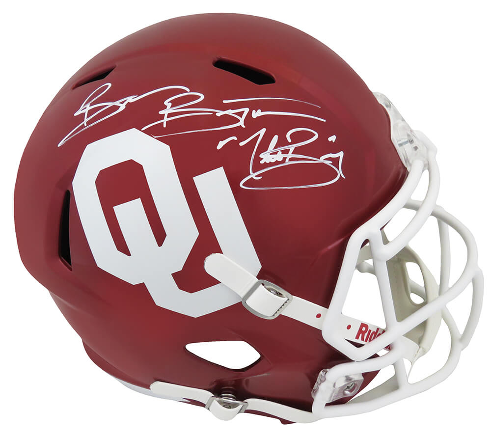 Brian Bosworth Signed Oklahoma Sooners Riddell Full Size Speed Replica Helmet w/The Boz