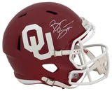 Brian Bosworth Signed Oklahoma Sooners Riddell Full Size Speed Replica Helmet