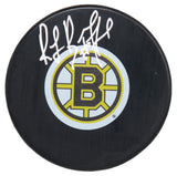 Ray Bourque Signed Bruins Logo Hockey Puck
