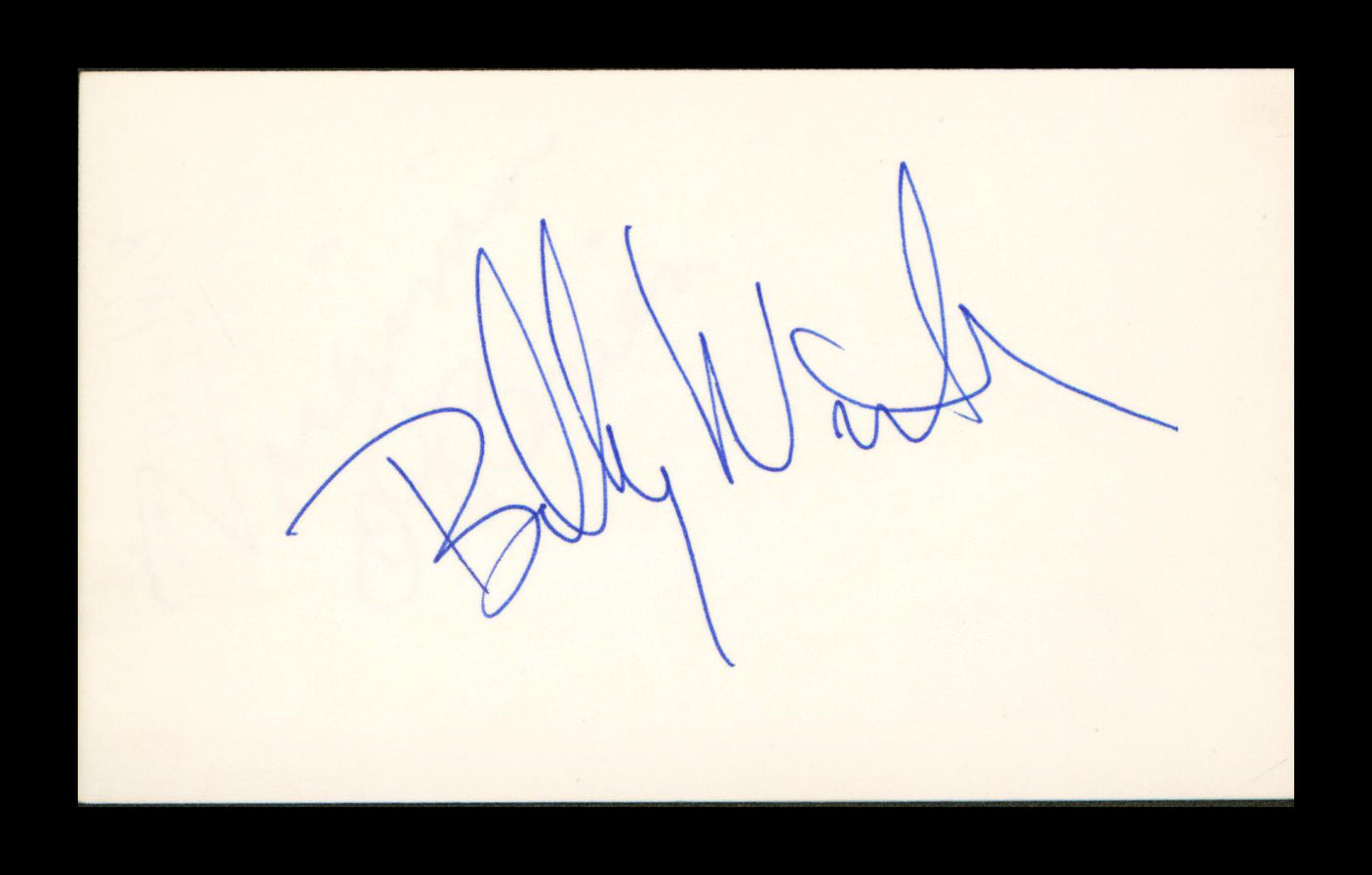 Billy Wirth The Lost Boys Authentic Signed 3x5 Index Card BAS #BP00932