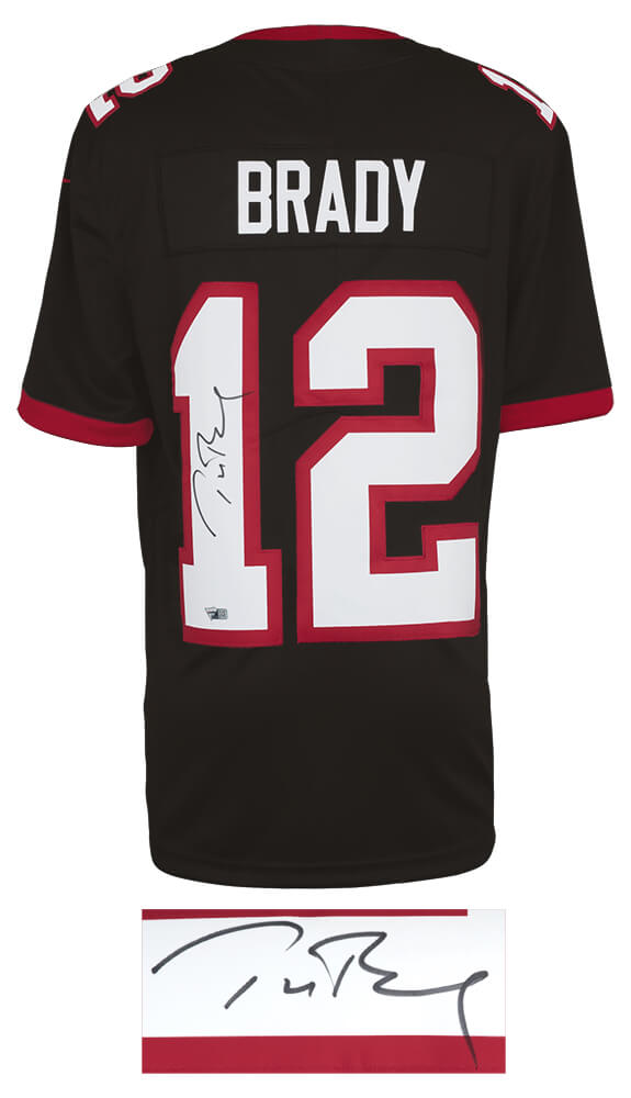 Tom Brady Signed Tampa Bay Buccaneers Pewter Nike Football Jersey - (Fanatics)
