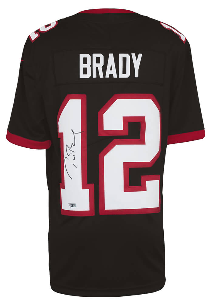 Tom Brady Signed Tampa Bay Buccaneers Pewter Nike Football Jersey - (Fanatics)