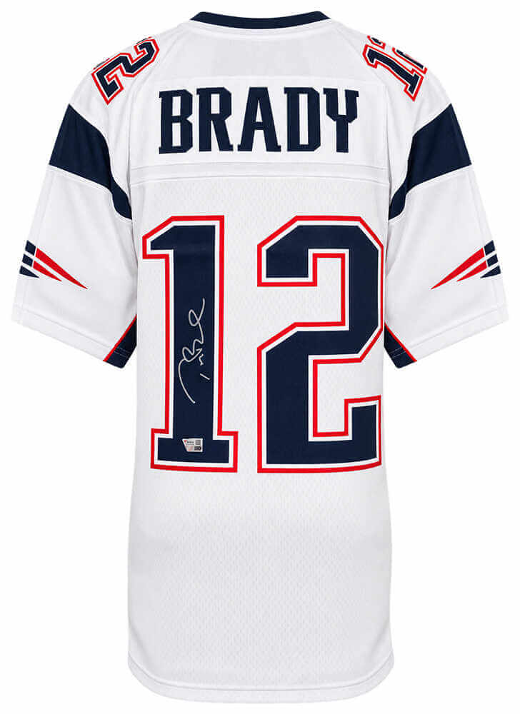 Tom Brady Signed Patriots White Nike Limited Football Jersey - (Fanatics)
