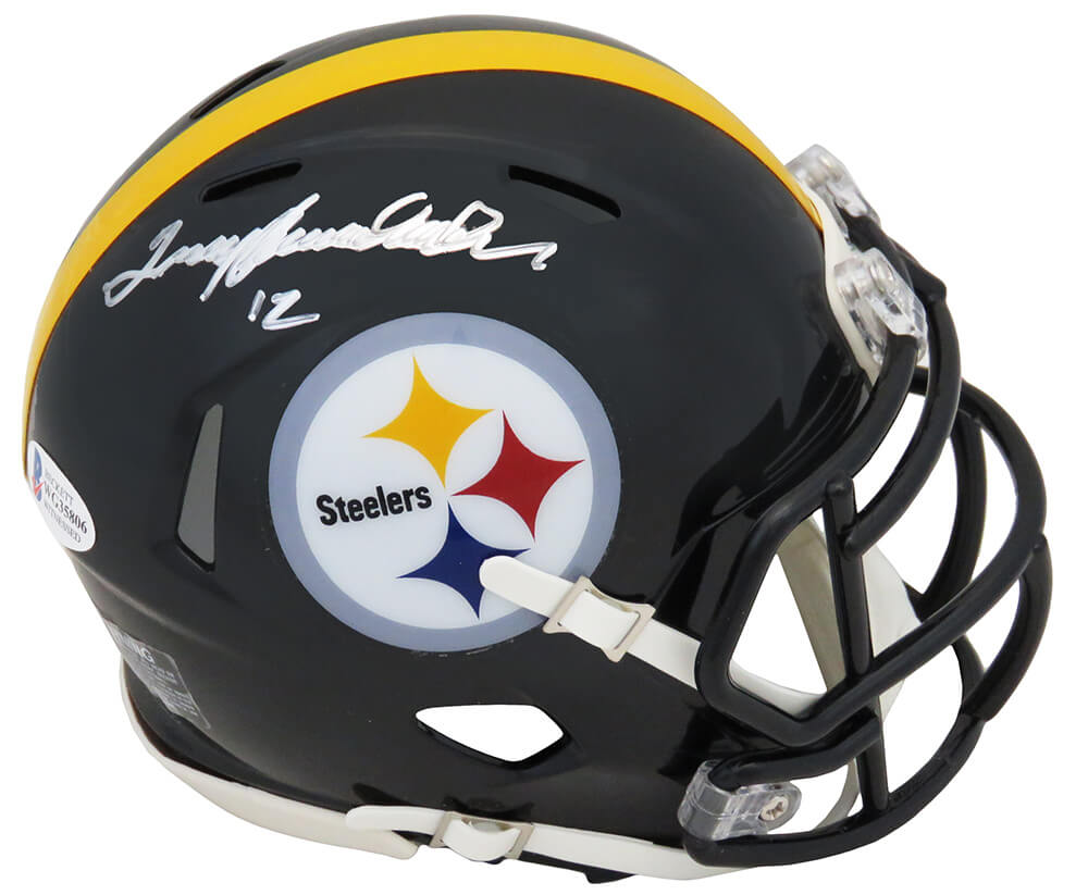 Terry Bradshaw Signed Pittsburgh Steelers Riddell Speed Mini Helmet (Beckett)