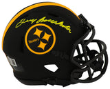 Terry Bradshaw Signed Pittsburgh Steelers Eclipse Riddell Speed Mini Helmet - (Beckett)