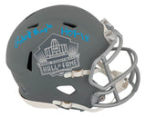Robert Brazile Signed Hall of Fame Logo SLATE Riddell Speed Mini Helmet w/HOF'18