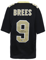 Drew Brees Signed Black Custom Football Jersey (Beckett)