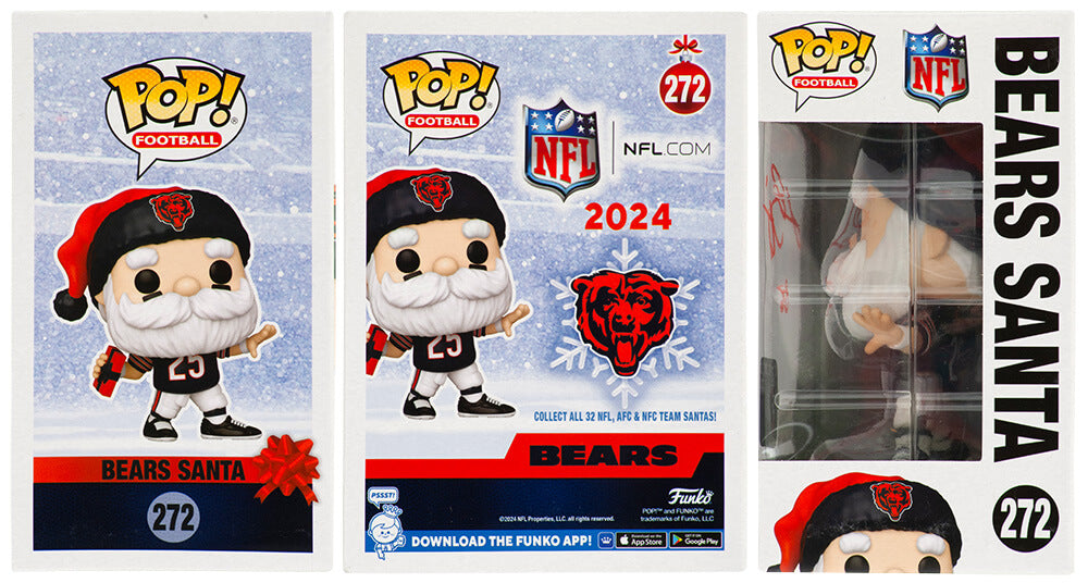 Lance Briggs Signed Chicago Bears SANTA Funko Pop Doll #272