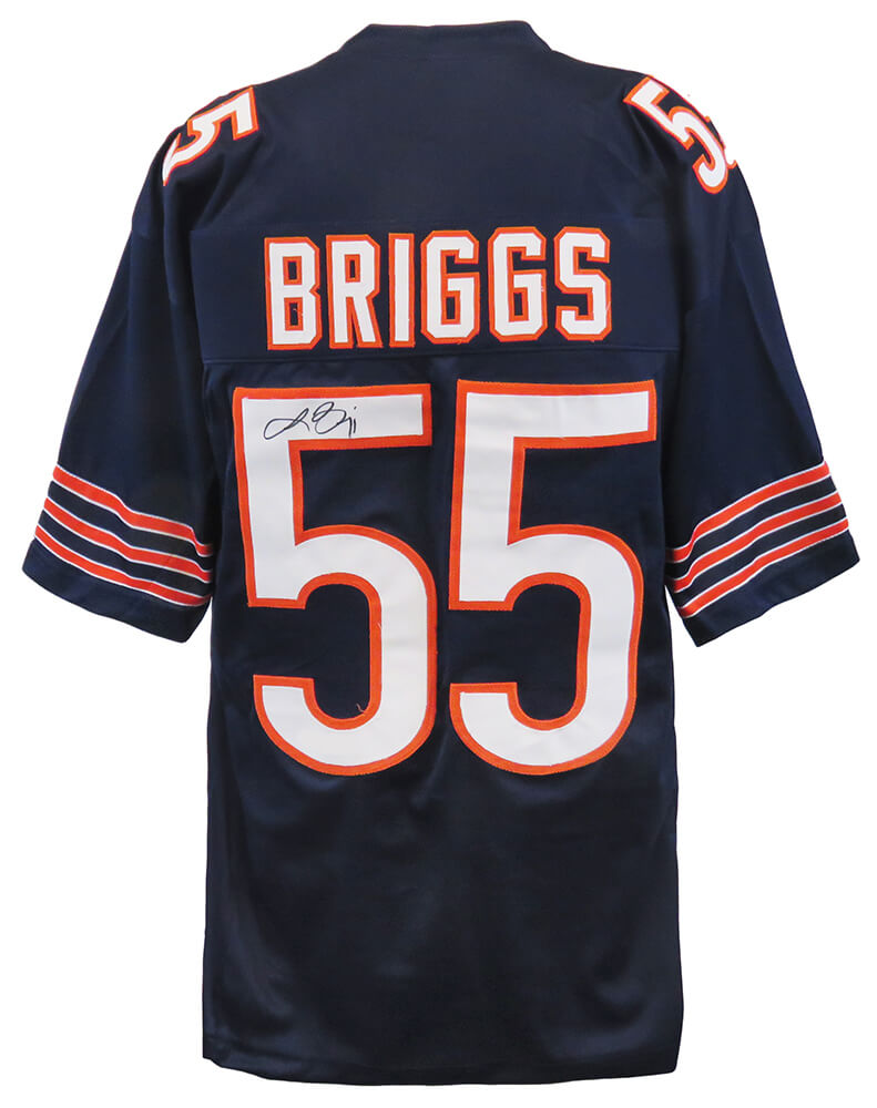 Lance Briggs Signed Navy Custom Jersey