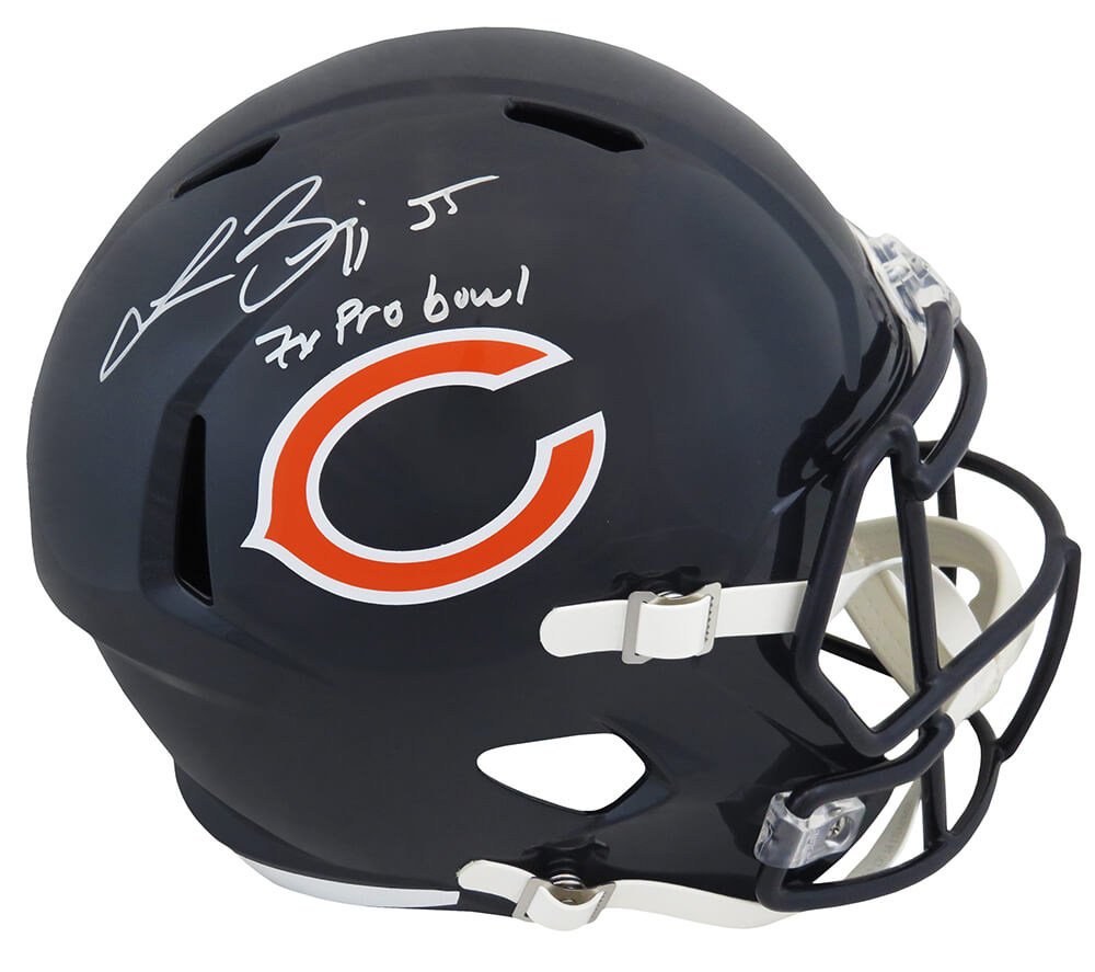 Lance Briggs Signed Chicago Bears Riddell Full Size Speed Replica Helmet w/7x Pro Bowl
