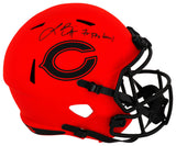 Lance Briggs Signed Chicago Bears RAVE Riddell Full Size Speed Replica Helmet w/7x Pro Bowl