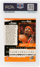 Dee Brown Signed 2006 Press Pass Gold Basketball Trading Card #7 - (PSA Encapsulated)