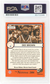 Dee Brown Signed 2006 Press Pass Old School Basketball Trading Card #9 - (PSA Encapsulated)
