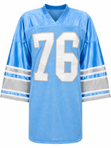 Roger Brown Signed Blue Custom Football Jersey w/8 Yrs All Pro