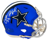 Larry Brown Signed Dallas Cowboys FLASH Riddell Speed Mini Helmet w/SB XXX MVP
