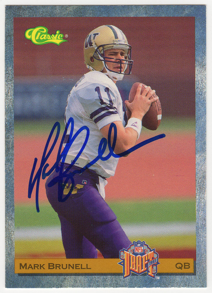 Mark Brunell Signed 1993 Classic Football Rookie Trading Card #88
