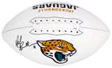 Mark Brunell Signed Jacksonville Jaguars Logo Franklin White Football