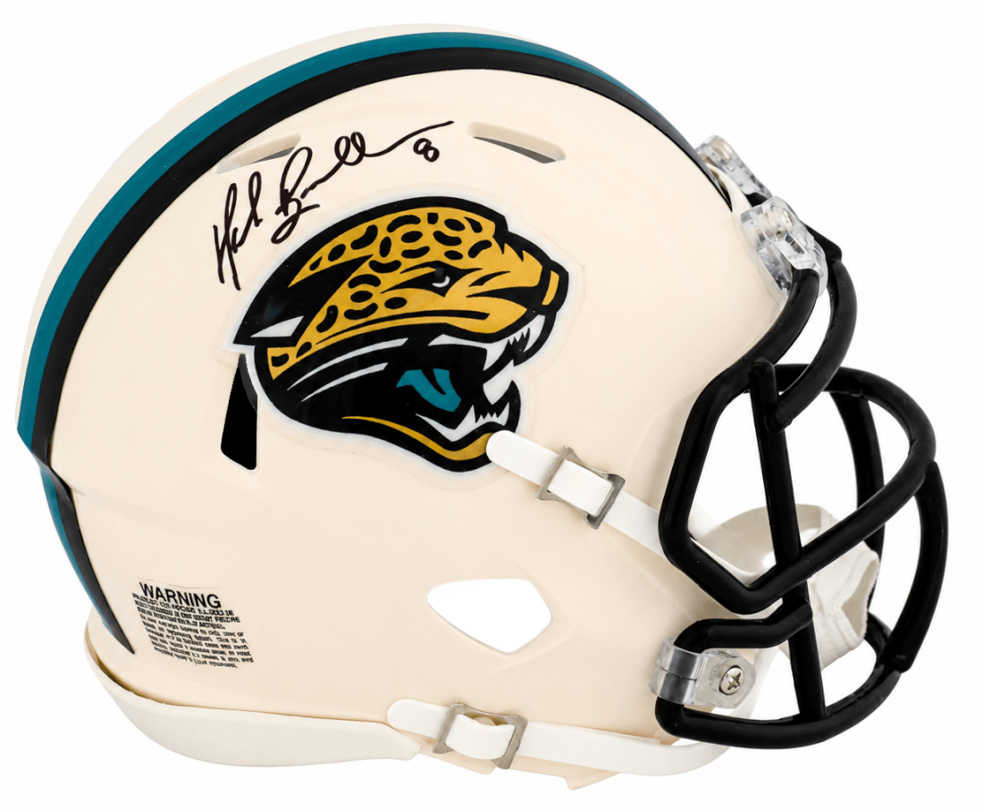 Mark Brunell Signed Jacksonville Jaguars RETRO Riddell Speed Mini Helmet