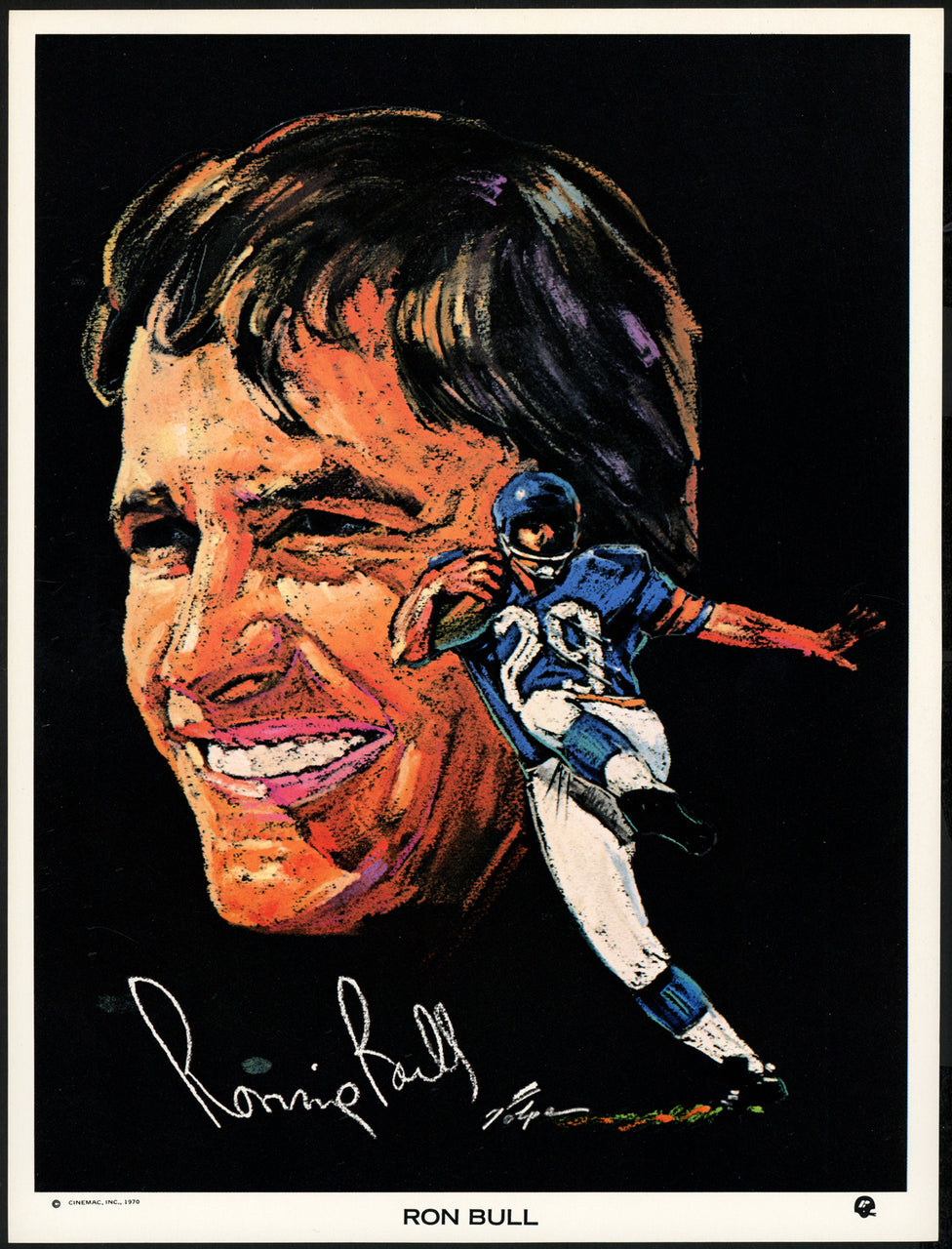 1970 Clark Oil Volpe Card Set (8) Chicago Bears Including Dick Butkus SKU #148053