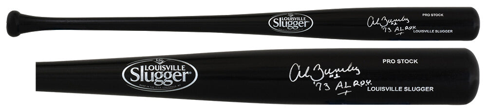 Al Bumbry Signed Louisvlle Slugger Black Baseball Bat w/1973 AL ROY