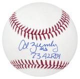 Al Bumbry Signed Rawlings MLB Baseball w/1973 AL ROY