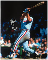 Jeff Burroughs Signed Texas Rangers Swinging Action 16x20 Photo w/74 AL MVP