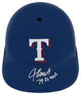 Jeff Burroughs Signed Texas Rangers Souvenir Replica Batting Helmet w/74 MVP