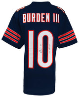 Luther Burden III Signed Navy Custom Football Jersey w/Good, Better, Best