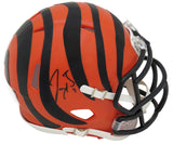 Joe Burrow Signed Bengals Riddell Speed Mini Helmet (Fanatics)