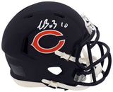 Luther Burden III Signed Chicago Bears Riddell Speed Mini Helmet
