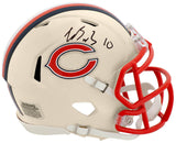 Luther Burden III Signed Chicago Bears RETRO Riddell Speed Mini Helmet