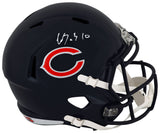 Luther Burden III Signed Chicago Bears Riddell Full Size Speed Replica Helmet
